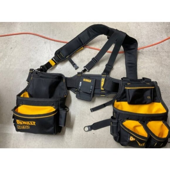 Professional Tool Belt Organizer With Suspenders and 25 Pockets Heavy Duty - Picture 2 of 2